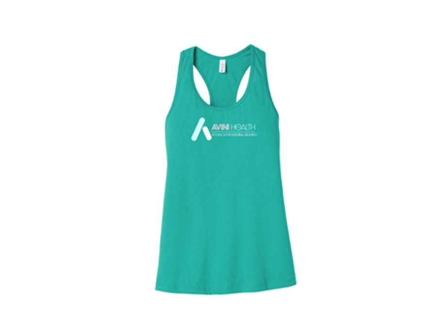 image:Avini Women's Racerback Tank Top Tee - Teal