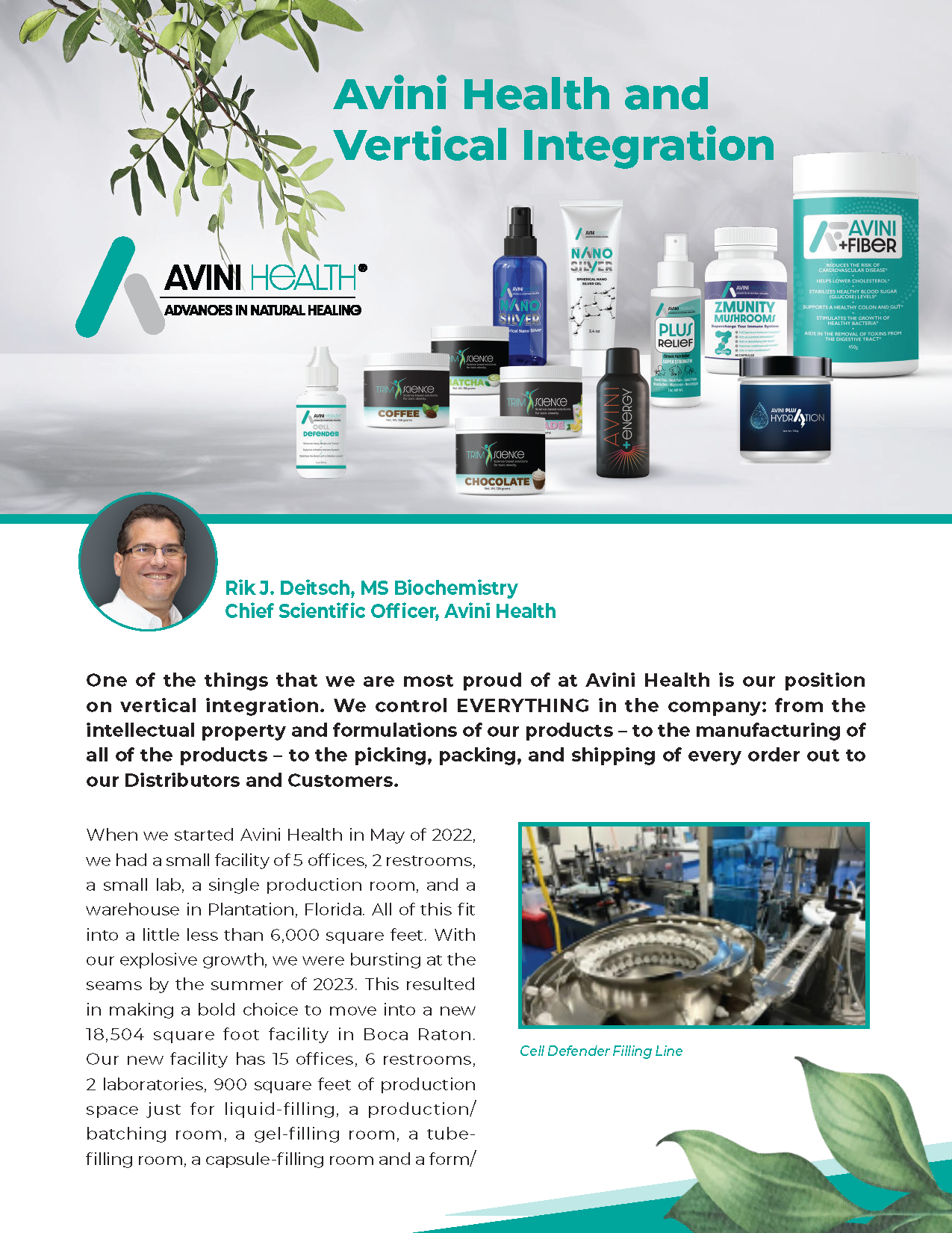 Avini Health and Vertical Integration