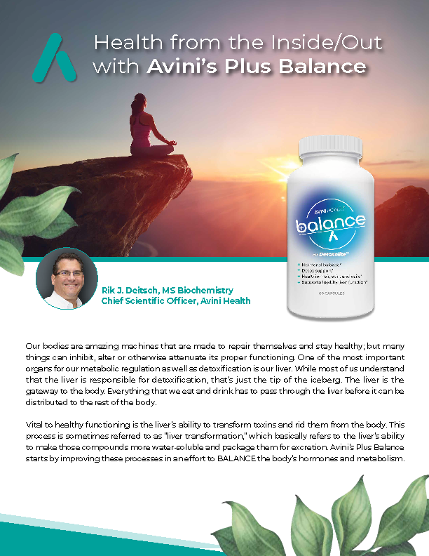 Health from the Inside/Out with Avini's Plus Balance
