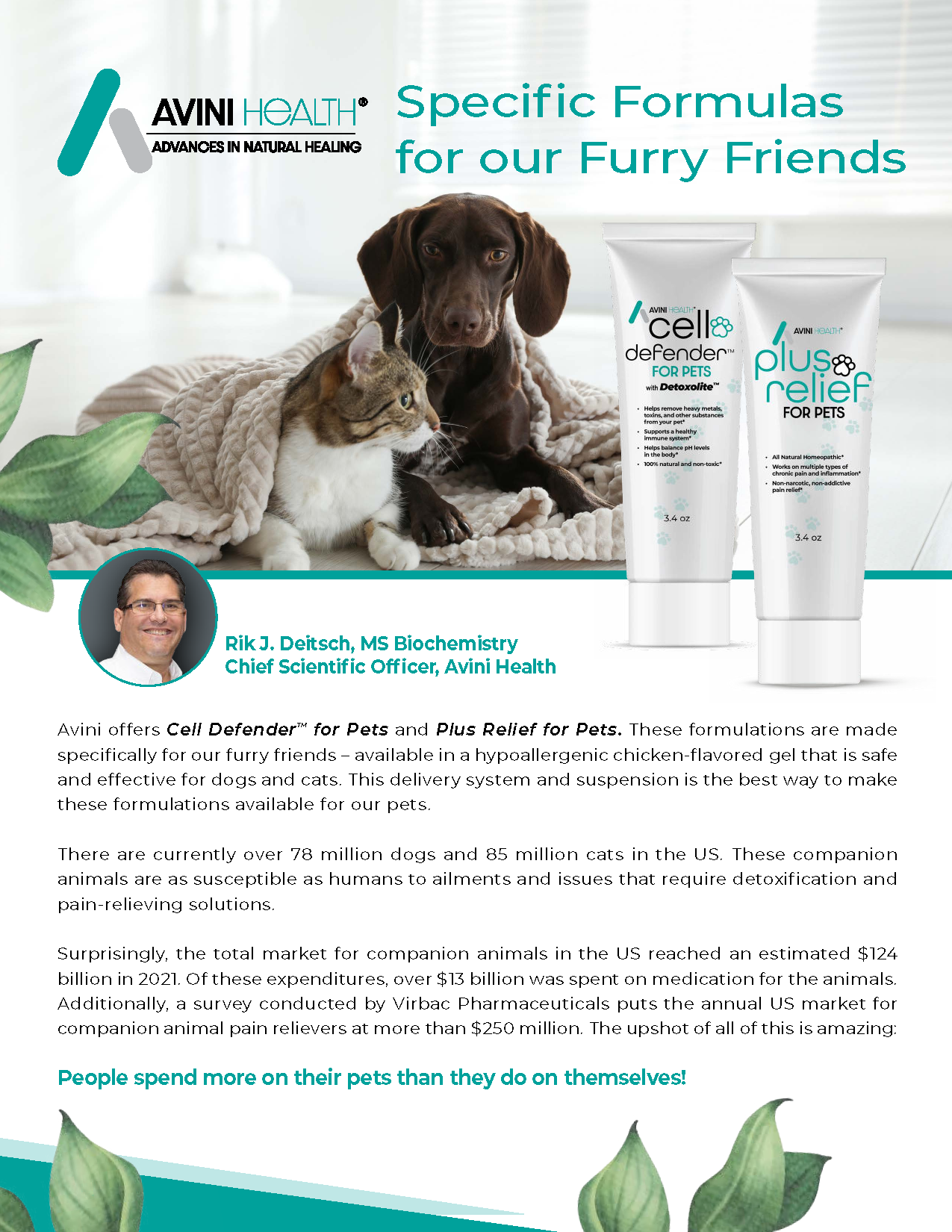 Speciﬁc Formulas for our Furry Friends